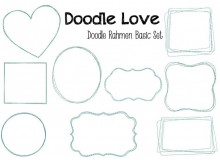 Stickserie - Doodle Love - Basic Rahmen Set
